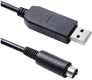 PLC Programming Cable PL2303 USB RS232 Serial to Mini Din 8P Converter Adapter Programming Cable for Allen's Bradley's MicroLogix's PLC's 1000, 1100 Series PLC Programming Cable PL2303 USB RS232 Serial to Mini Din 8P Converter Adapter Programming Cable for Allen's Bradley's MicroLogix's PLC's 1000, 1100 Series