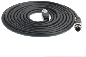 M12 4pin D-Code Male to RJ45 Ethernet Connector CAT6 Shielded Cable for Profinet & Ethernet/IP Networks, 3M M12 4pin D-Code Male to RJ45 Ethernet Connector CAT6 Shielded Cable for Profinet & Ethernet/IP Networks, 3M
