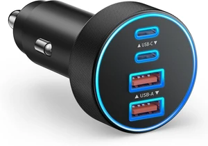 Car Charger USB C 4-Port 90W Super Fast Charging Car Phone Charger Adapter Car Charger USB C 4-Port 90W Super Fast Charging Car Phone Charger Adapter