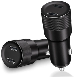 USB?C Car Charger 2?Pack 60W Dual Fast Charging Cigarette Lighter Adapter USB?C Car Charger 2?Pack 60W Dual Fast Charging Cigarette Lighter Adapter