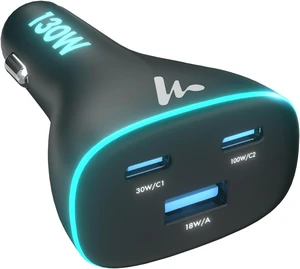 PD 130W Superfast Charging 2.0 Car Charger with 2XType C & USB-A PPS & QC 3.0 Triple Port (100W + 30W + 18W) 12V24V Compatible Multi-Layer Protection 2-Years Manufacturer Warranty PD 130W Superfast Charging 2.0 Car Charger with 2XType C & USB-A PPS & QC 3.0 Triple Port (100W + 30W + 18W) 12V24V Compatible Multi-Layer Protection 2-Years Manufacturer Warranty
