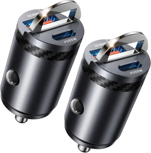 Upgraded 2-Pack 125W Fast Car Charger Mini Flush Fit USB C Car Adapter Upgraded 2-Pack 125W Fast Car Charger Mini Flush Fit USB C Car Adapter