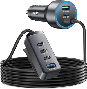 127.5W Fast USB C Car Charger Multiple Ports 6 Port Road Trip Essentials 127.5W Fast USB C Car Charger Multiple Ports 6 Port Road Trip Essentials