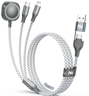 Watch Charger 3 in 1 Multi Charging Cable 4FT MFi Magnetic Watch Charger 3 in 1 Multi Charging Cable 4FT MFi Magnetic
