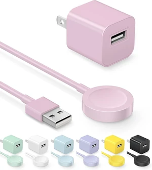 Fast Charger for Watch Charger 3.3FT USB A iWatch Charger Pink Fast Charger for Watch Charger 3.3FT USB A iWatch Charger Pink