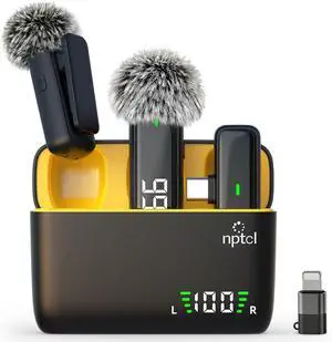 Wireless Lavalier Microphone for iPhone iPad Android, Mini USB C Mic | 24H Charging Case, Digital Charge Display, Noise Reduction for Content Creator Video Recording Vlog Podcast YouTube TikTok Wireless Lavalier Microphone for iPhone iPad Android, Mini USB C Mic | 24H Charging Case, Digital Charge Display, Noise Reduction for Content Creator Video Recording Vlog Podcast YouTube TikTok