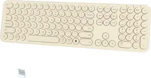 Silent Wireless Keyboard, Bluetooth/2.4G Dual-Mode (Khaki) | Cloud-W Bluetooth & 2.4G dual mode, 110-key full-size layout, quiet typing and compatibility with Mac, PC and laptops Silent Wireless Keyboard, Bluetooth/2.4G Dual-Mode (Khaki) | Cloud-W Bluetooth & 2.4G dual mode, 110-key full-size layout, quiet typing and compatibility with Mac, PC and laptops