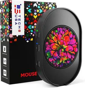 TECH8 USA Mega Disc Mouse Mover Jiggler, Adjustable Activity & Auto-Turn Off Timer Settings, Undetectable, No Software, Random Movement, Patented, Designed, Engineered, Packaged in USA - Lava TECH8 USA Mega Disc Mouse Mover Jiggler, Adjustable Activity & Auto-Turn Off Timer Settings, Undetectable, No Software, Random Movement, Patented, Designed, Engineered, Packaged in USA - Lava