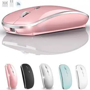 JETTA Wireless Mouse for MacBook Pro MacBook Air MacBook Laptop Mac iMac Desktop Computer Chromebook PC Laptop 2.4 USB/USB C Mouse (Rose Gold) JETTA Wireless Mouse for MacBook Pro MacBook Air MacBook Laptop Mac iMac Desktop Computer Chromebook PC Laptop 2.4 USB/USB C Mouse (Rose Gold)