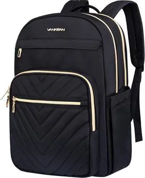 VANKEAN 15.6 Inch Laptop Backpack for Women Large Capacity Daypack | Waterproof Backpacks Stylish Travel Bags Casual Daypacks for College, Business VANKEAN 15.6 Inch Laptop Backpack for Women Large Capacity Daypack | Waterproof Backpacks Stylish Travel Bags Casual Daypacks for College, Business
