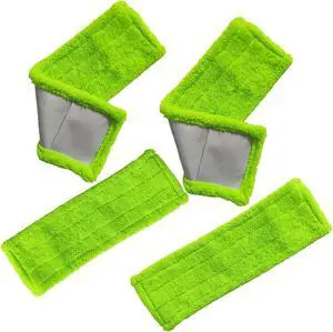 4 Pack Reusable Mop Pads Compatible with 3M Scotch-Brite M-005 Floor Mops, Microfiber Hardwood Floor Mop Pads Wet or Dry Use mop,Fit for Folding mop 15in*3.9in mop Head 4 Pack Reusable Mop Pads Compatible with 3M Scotch-Brite M-005 Floor Mops, Microfiber Hardwood Floor Mop Pads Wet or Dry Use mop,Fit for Folding mop 15in*3.9in mop Head