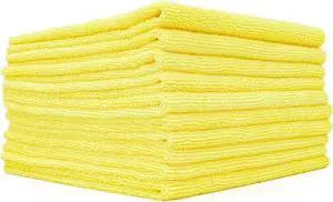 The Rag Company - Edgeless 300 - Microfiber Detailing Towels, Perfect for Removing Polishes, Sealants, and Glaze; Great for Interior Cleaning and Dirty Jobs; 300GSM, 16in x 16in, Yellow (10-Pack) The Rag Company - Edgeless 300 - Microfiber Detailing Towels, Perfect for Removing Polishes, Sealants, and Glaze; Great for Interior Cleaning and Dirty Jobs; 300GSM, 16in x 16in, Yellow (10-Pack)