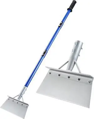 Heavy Duty Snow Shovel with 52" Adjustable Handle - Multifunctional Ice Scraper & Garden Tool, Steel Blade for Snow Removal, Driveway & Sidewalk Cleaning - Ergonomic Design (All Seasons) Heavy Duty Snow Shovel with 52" Adjustable Handle - Multifunctional Ice Scraper & Garden Tool, Steel Blade for Snow Removal, Driveway & Sidewalk Cleaning - Ergonomic Design (All Seasons)