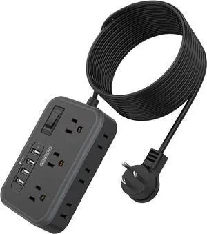 NTONPOWER 6 Widely Spaced Outlet(2 Side) Power Strip with 4 USB Ports, Extension Cord 15 Ft NTONPOWER 6 Widely Spaced Outlet(2 Side) Power Strip with 4 USB Ports, Extension Cord 15 Ft