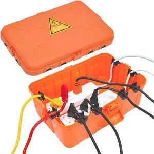 Hrensaw Large Outdoor Electrical Box(12.5x8.5x5inch),IP54 Waterproof Outdoor Outlet Covers,Weatherproof Extension Cord Covers Protect Outlet,Plug,Timer,Power Strip,Holiday Light,Orange Hrensaw Large Outdoor Electrical Box(12.5x8.5x5inch),IP54 Waterproof Outdoor Outlet Covers,Weatherproof Extension Cord Covers Protect Outlet,Plug,Timer,Power Strip,Holiday Light,Orange