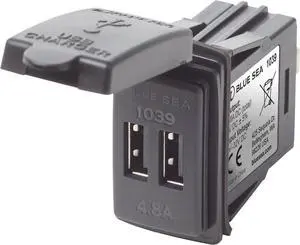 Blue Sea Systems 1039 Dual USB Charger 12/24V Blue Sea Systems 1039 Dual USB Charger 12/24V