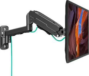 MOUNT PRO Single Monitor Wall Mount for 13 to 32 Inch Computer Screens, Height Adjustable Wall Mount Monitor Arm Holds Up to 19.8lbs, Full Motion Wall Bracket, VESA Mount 75x75, 100x100, Black MOUNT PRO Single Monitor Wall Mount for 13 to 32 Inch Computer Screens, Height Adjustable Wall Mount Monitor Arm Holds Up to 19.8lbs, Full Motion Wall Bracket, VESA Mount 75x75, 100x100, Black