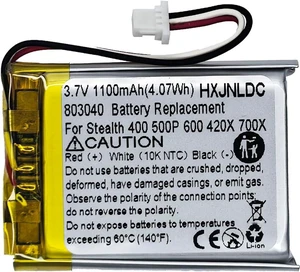 3.7V 803040 1100mAh Battery Replacement For Turtle Beach Ear Force Stealth 400 420X 500P 600 700X Gen 2 Wireless Surround Sound Gaming Headset and DIY 3.7-5V Electronic Products Battery Replacement 3.7V 803040 1100mAh Battery Replacement For Turtle Beach Ear Force Stealth 400 420X 500P 600 700X Gen 2 Wireless Surround Sound Gaming Headset and DIY 3.7-5V Electronic Products Battery Replacement