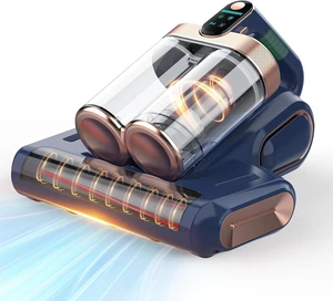 Bed Mattress Vacuum Cleaner Cordless 16Kpa Handheld Vacuum, Vacuum Cleaner with 253.7nm UV-C Light,HEPA Filter & Ultrasonic, Portable Vacuums for Sofa Couch Crib Birthday Gifts for women blue+gold Bed Mattress Vacuum Cleaner Cordless 16Kpa Handheld Vacuum, Vacuum Cleaner with 253.7nm UV-C Light,HEPA Filter & Ultrasonic, Portable Vacuums for Sofa Couch Crib Birthday Gifts for women blue+gold