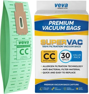 30 Pack Type CC Vacuum Bags for Oreck XL, XL5, XL7, XL21, 2000, 3000, 4000, 7000, 8000, 9000 Upright Vacuum Cleaner, Hypo-Allergenic Bags 30 Pack Type CC Vacuum Bags for Oreck XL, XL5, XL7, XL21, 2000, 3000, 4000, 7000, 8000, 9000 Upright Vacuum Cleaner, Hypo-Allergenic Bags
