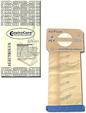 EnviroCare Replacement 4 Layer Filtration Vacuum Cleaner Dust Bags Made to fit Electrolux Style U Discovery Uprights 12 Pack EnviroCare Replacement 4 Layer Filtration Vacuum Cleaner Dust Bags Made to fit Electrolux Style U Discovery Uprights 12 Pack