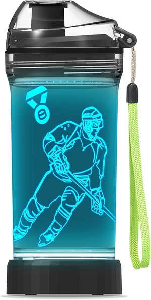 YuanDian Hockey Gifts for Boys, Light Up Water Bottle - 14 OZ Tritan BPA Free Eco-Friendly - Cool LED Sport Cups Gift for Hockey Player School Kids Girl Child Christmas Holiday YuanDian Hockey Gifts for Boys, Light Up Water Bottle - 14 OZ Tritan BPA Free Eco-Friendly - Cool LED Sport Cups Gift for Hockey Player School Kids Girl Child Christmas Holiday