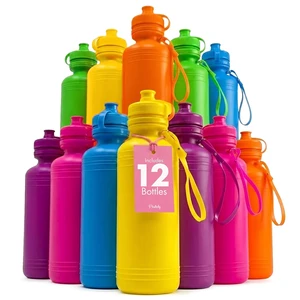 Bulk Water Bottles for Kids 12 Pack 18 Oz Neon Plastic Water Bottles Bulk Bulk Water Bottles for Kids 12 Pack 18 Oz Neon Plastic Water Bottles Bulk