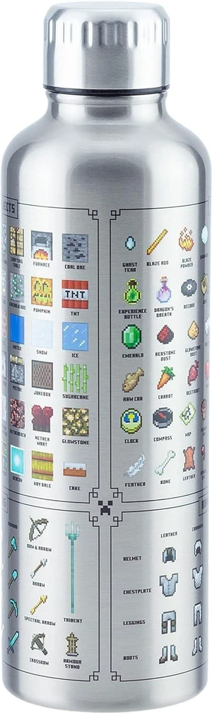 Paladone Minecraft Metal Water Bottle | Officially Licensed Gaming Merchandise Paladone Minecraft Metal Water Bottle | Officially Licensed Gaming Merchandise
