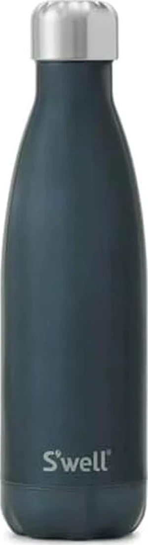 S'well Stainless Steel Water Bottle - 17 Fl Oz - Blue Suede Triple-Layered Vacuum - Double Wall Bottles Keep Drinks Cold for 36 Hours and Hot for 18 - Great for Travel, Hiking, Camping, 17 fl oz S'well Stainless Steel Water Bottle - 17 Fl Oz - Blue Suede Triple-Layered Vacuum - Double Wall Bottles Keep Drinks Cold for 36 Hours and Hot for 18 - Great for Travel, Hiking, Camping, 17 fl oz