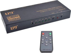 HDMI Switch 5 Port 5x1 HDMI 2.0 4K@60Hz Switcher Automatic Selector Box 18Gbps 4:4:4 2160P HDCP 2.2 HDR Vision Atmos IR Remote Control HDCP 2.2 U9 ViewHD Model UHD5X1B HDMI Switch 5 Port 5x1 HDMI 2.0 4K@60Hz Switcher Automatic Selector Box 18Gbps 4:4:4 2160P HDCP 2.2 HDR Vision Atmos IR Remote Control HDCP 2.2 U9 ViewHD Model UHD5X1B