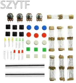 Electronic Component Kit Universal Parts Package No. 1 Includes Common Resistance LED Potentiometer Component Kit Electronic Component Kit Universal Parts Package No. 1 Includes Common Resistance LED Potentiometer Component Kit