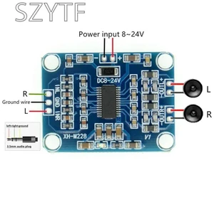 TPA3110 2X15W Digital Audio Stere Amplifier Board Module Mini Binaural AMP Controller 100dB DC 8-18V TPA3110 2X15W Digital Audio Stere Amplifier Board Module Mini Binaural AMP Controller 100dB DC 8-18V