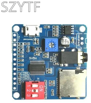 Voice Sound Playback Module MP3 Player Module UART I/O Trigger Class D Amplifier Board 5W 8M DY-SV5W SD/TF Card Voice Sound Playback Module MP3 Player Module UART I/O Trigger Class D Amplifier Board 5W 8M DY-SV5W SD/TF Card