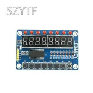 TM1638 8-Digit 7-Segment LED Display Module with 8-Key Input for STM32 TM1638 8-Digit 7-Segment LED Display Module with 8-Key Input for STM32