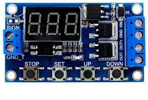 Trigger Cycle Timer Delay Switch 12V 24V Circuit Board Dual MOS Tube Module Micro Pump Controller Control DC Motor LED Light Trigger Cycle Timer Delay Switch 12V 24V Circuit Board Dual MOS Tube Module Micro Pump Controller Control DC Motor LED Light