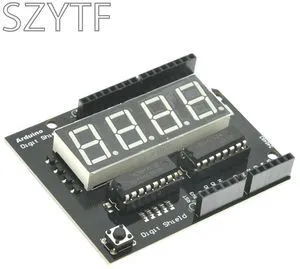 4-Bit 7-Segment Digital Tube Display Module, 5641 Digit Shield for Common Cathode LED Display DIY Electronics 4-Bit 7-Segment Digital Tube Display Module, 5641 Digit Shield for Common Cathode LED Display DIY Electronics