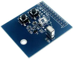 38KHz IR Infrared Control Expansion Board Receiver Transmitter Shield DIY Double IR Emitter For Raspberry Pi 38KHz IR Infrared Control Expansion Board Receiver Transmitter Shield DIY Double IR Emitter For Raspberry Pi