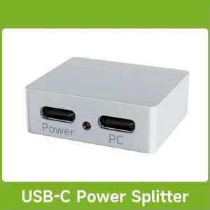Waveshare Type-C Power And Signal Splitter, Supports 5V DC Independent Power Supply, 3×Type-C Female Ports, CNC Aluminum Alloy Waveshare Type-C Power And Signal Splitter, Supports 5V DC Independent Power Supply, 3×Type-C Female Ports, CNC Aluminum Alloy