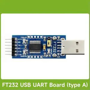 Waveshare FT232 USB UART Board (Type A), USB To TTL/UART, FT232R FT232RL to RS232 TTL Serial Module Kit Waveshare FT232 USB UART Board (Type A), USB To TTL/UART, FT232R FT232RL to RS232 TTL Serial Module Kit