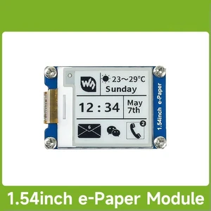 Waveshare 1.54inch E-Ink display black/white e-paper 200x200 resolution SPI interface, for Raspberry Pi/ESP32/ Waveshare 1.54inch E-Ink display black/white e-paper 200x200 resolution SPI interface, for Raspberry Pi/ESP32/