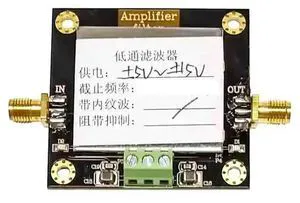 8th order filtering low-pass filter module cut-off frequency 1KHz, in band ripple less than 1dB, stopband suppression 8th order filtering low-pass filter module cut-off frequency 1KHz, in band ripple less than 1dB, stopband suppression