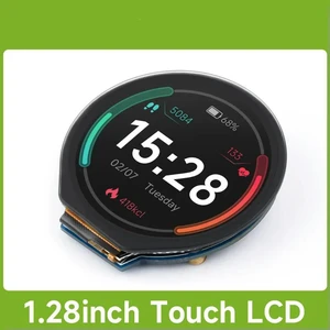Waveshare 1.28inch Round LCD Display Module With Touch Panel, 240×240 Resolution, IPS, SPI And I2C for Raspberry Pi Pico, Waveshare 1.28inch Round LCD Display Module With Touch Panel, 240×240 Resolution, IPS, SPI And I2C for Raspberry Pi Pico,