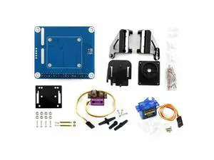 Waveshare 2-DOF Pan-Tilt HAT for Raspberry Pi Light Intensity Sensing I2C Interface PCA9685 PWM chip TSL2581 light sensor Waveshare 2-DOF Pan-Tilt HAT for Raspberry Pi Light Intensity Sensing I2C Interface PCA9685 PWM chip TSL2581 light sensor