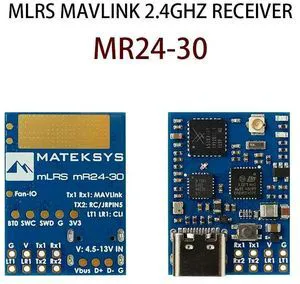MATEKY MR24-30 2.4GHz LoRa 30 dBm RF power RX MLRS MAVLINK 2.4G RECEIVER For Long Range Rc model MATEKY MR24-30 2.4GHz LoRa 30 dBm RF power RX MLRS MAVLINK 2.4G RECEIVER For Long Range Rc model