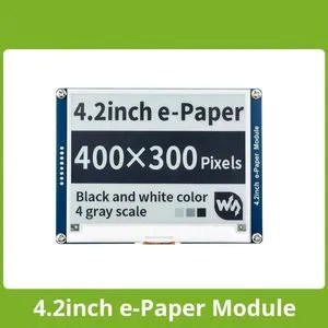 Waveshare 4.2inch E-Ink display black/white e-Paper with SPI interface compatible for Raspberry Pi//Nucleo/STM32 3.3V/5V Waveshare 4.2inch E-Ink display black/white e-Paper with SPI interface compatible for Raspberry Pi//Nucleo/STM32 3.3V/5V