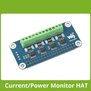 Waveshare 4-ch Current/Voltage/Power Monitor HAT for Raspberry Pi, I2C/SMBus Interface Waveshare 4-ch Current/Voltage/Power Monitor HAT for Raspberry Pi, I2C/SMBus Interface