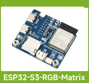 Waveshare ESP32-S3 RGB Matrix Driver Board, Onboard Dual Microphones Array, Supports 2.4 GHz Wi-Fi And Bluetooth 5 (BLE) Waveshare ESP32-S3 RGB Matrix Driver Board, Onboard Dual Microphones Array, Supports 2.4 GHz Wi-Fi And Bluetooth 5 (BLE)