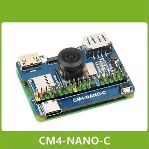 Waveshare Nano Base Board (C) for Raspberry Pi Compute Module 4, Same Size as the CM4, Onboard 8MP Camera USB 2.0 Type A port Waveshare Nano Base Board (C) for Raspberry Pi Compute Module 4, Same Size as the CM4, Onboard 8MP Camera USB 2.0 Type A port