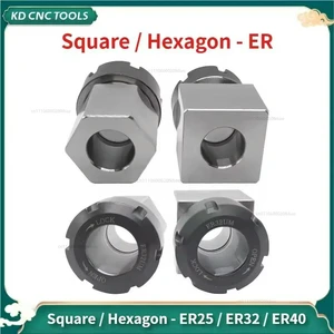 ER32 Square Hexagonal Polygon Conversion Set Square + Hexagonal Set ER32 Square Hexagonal Polygon Conversion Set Square + Hexagonal Set