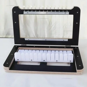 Accurately cut 1-inch bamboo soap slicer, hand-made soap with multiple wires, manual soap cutter cut 1-12 strips accurately Accurately cut 1-inch bamboo soap slicer, hand-made soap with multiple wires, manual soap cutter cut 1-12 strips accurately